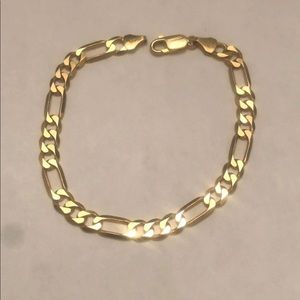 14kt Figaro Bracelet 10.9 grams 8 inch